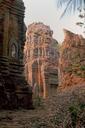 Recognizable Hindu towers.